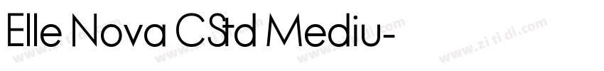 Elle Nova CStd Mediu字体转换